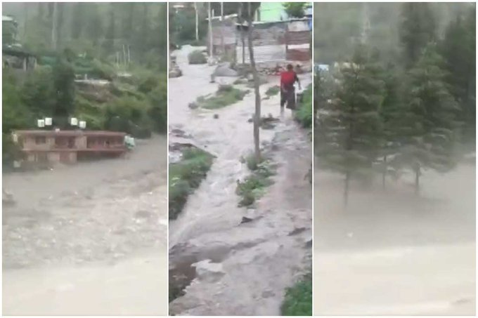 हिमाचल प्रदेश : कुल्लू में बादल फटने से मची तबाही, सामने आया ये खौफनाक VIDEO