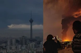 Isreal attacks leaves tehran black skies and poisnous air
